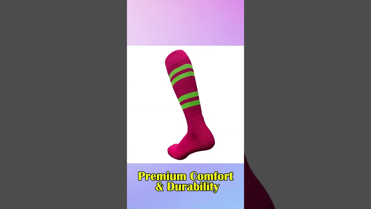 MUST-HAVE! Hot Pink & Green Knee High Socks for Softball & Sports | COUVER