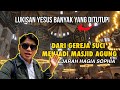 Dari gereja menjadi masjid lukisan yesus banyak ditutupi di hagia sophia