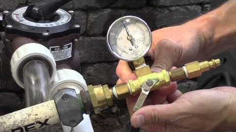 Pressure Testing - Swimming Pool Plumbing