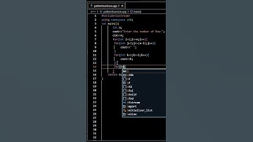pyramid in c++ language|| #shorts #shortvideo #pyramid   #like #programming