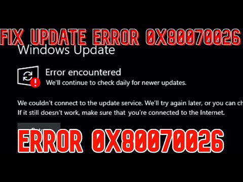 Video: Cómo Reparar El Error De Actualización De Windows 0x80070026