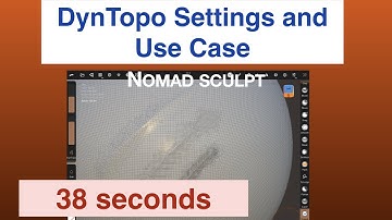 Enable DynTopo to fix distortions when sculpting | 38 second tip | Nomad Sculpt