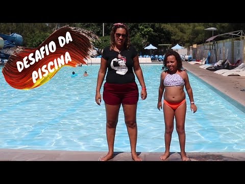 DESAFIO DA PISCINA COM A MINHA MÃE