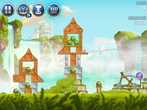 Angry Birds Star Wars 2 Level B1-9 Naboo Invasion 3 star Walkthrough