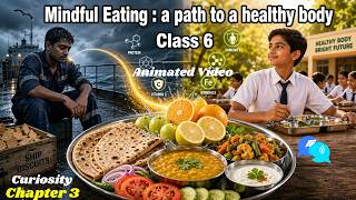 Mindful Eating A path to a Healthy Body class 6 || Animated Video || Curiosity Chapter 3