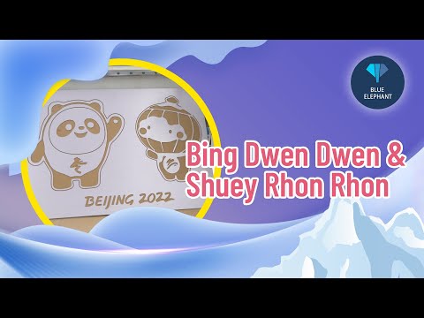 Making Bing Dwen Dwen and Shuey Rhon Rhon with Blue Elephant CNC Router Machine