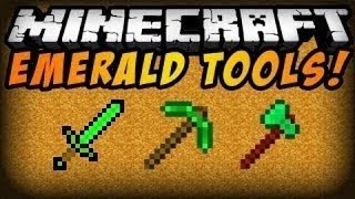 Minecraft Emerald Tools mod showcase 1.6.4 PC