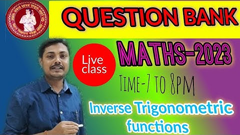 Bihar Board Question bank 2023 | One Shot Subjective Question| Inverse trigonometric functions|
