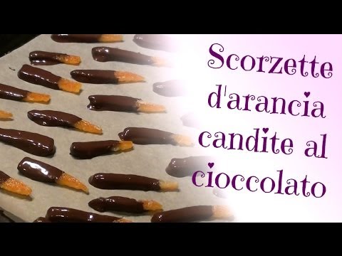 Scorzette d'arancia candite al cioccolato