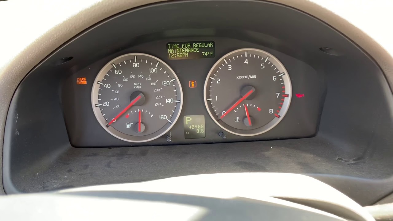 Volvo V50 Maintenance Light Reset 🚙 YouTube