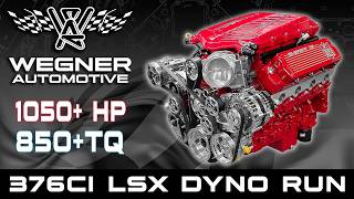 Wegner Automotive 376CI LSX makes over 1000HP on DYNO