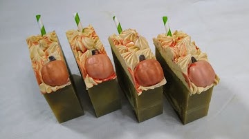 Making Pumpkin Spice Latte Soap