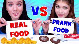 Asmr Real Food Vs Prank Food Challenge Eating Sounds By Lilibu