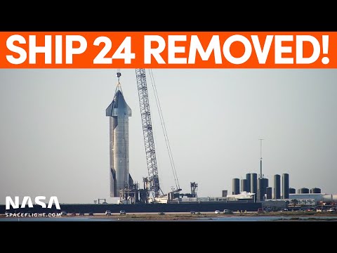 Ship 24 Moved From Suborbital Pad B | SpaceX Boca Chica