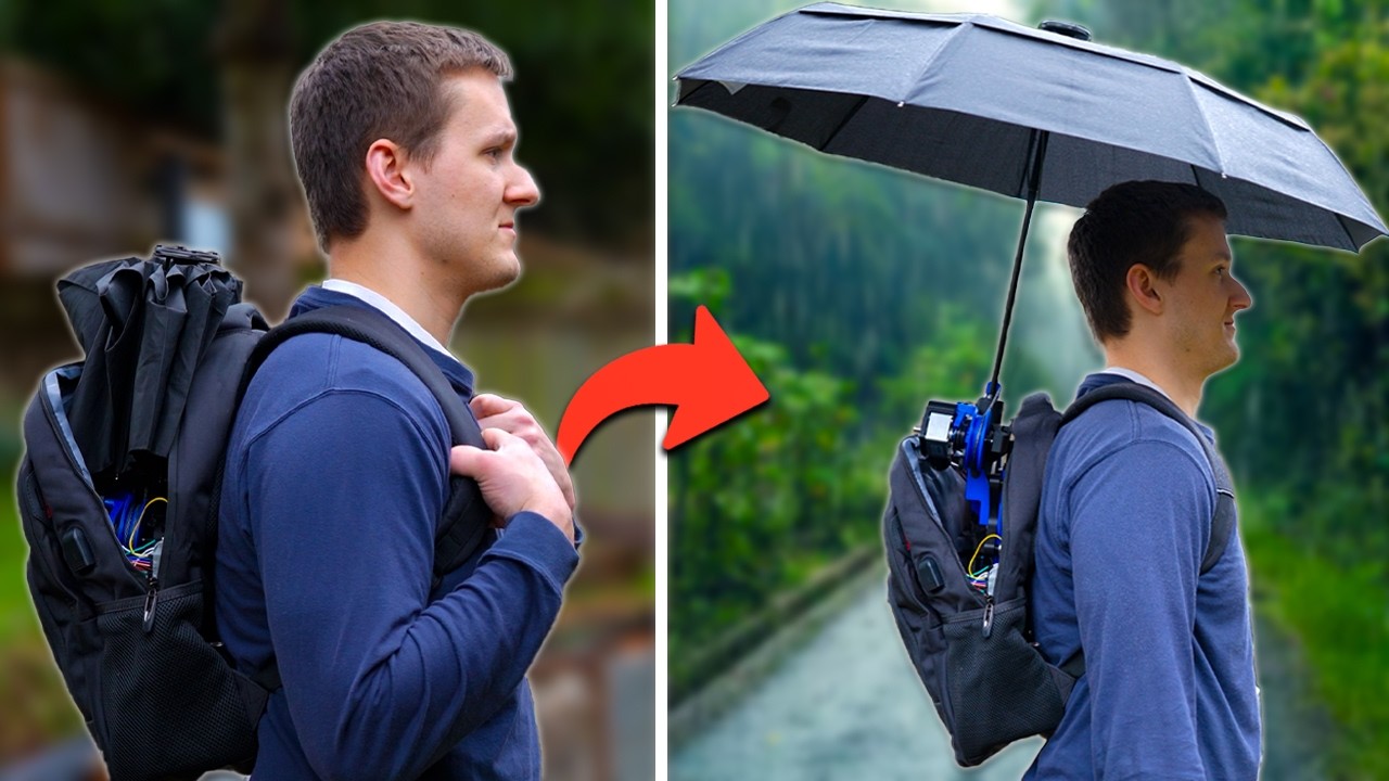 I built a rain sensing umbrella