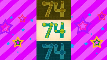 Endless Numbers Count 74, G-major Effect. Intensifier Effect, Inversion Color Effect, Bevel Effect.