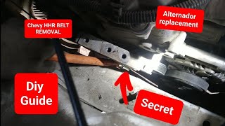 how to replace belt hhr alternador remove & installed #diy #alternator #hhr #cars
