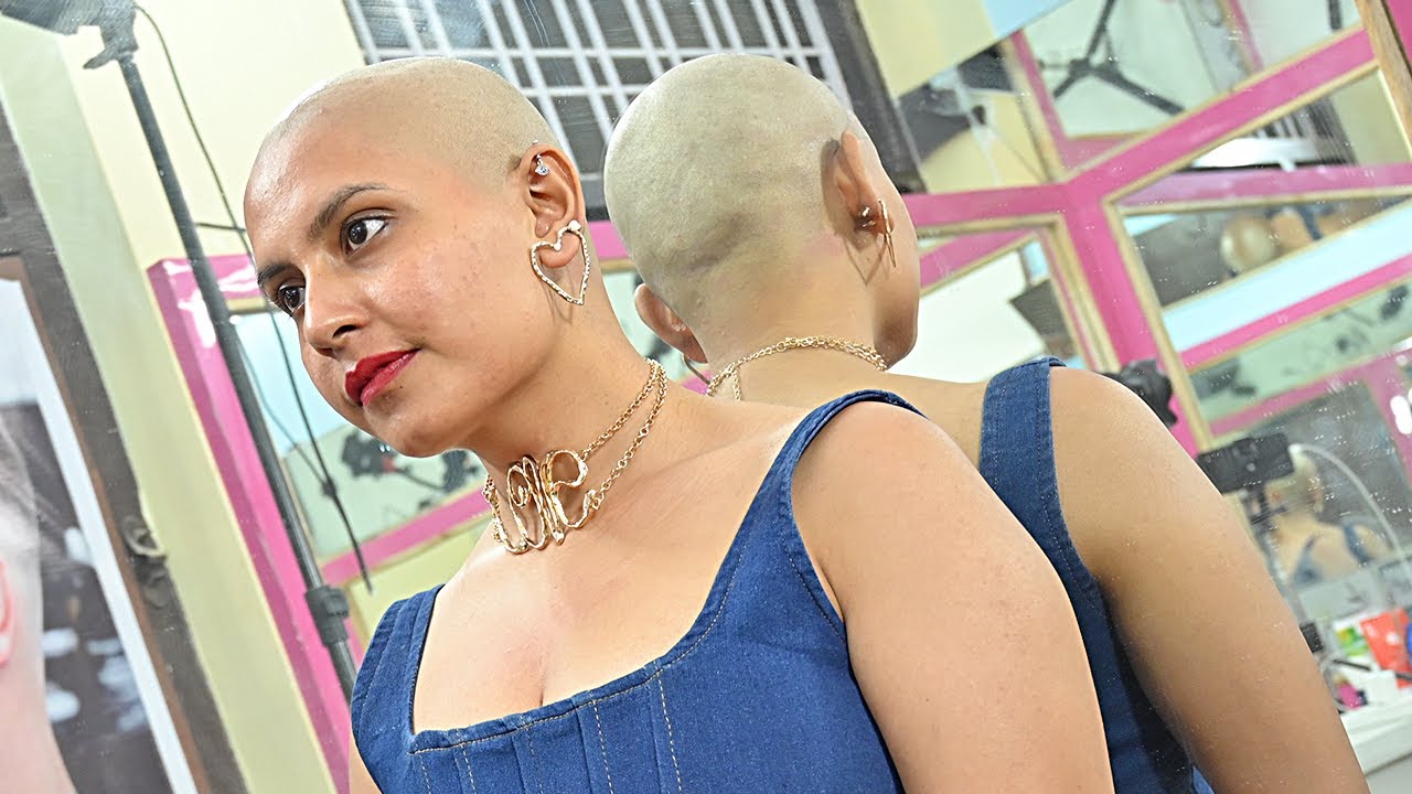 First 10 minutes of Muskaan's headshave story 🪒