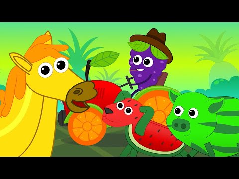 Old Macdonald Had A Farm - Fruits Song and Cartoon Video for Babies