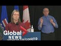 Coronavirus: Alberta’s top doctor says current health advice protects against variant spread | FULL