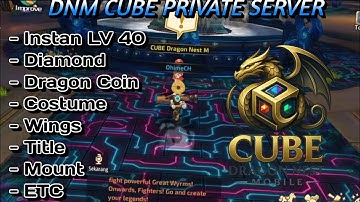 DNM CUBE PRIVATE SERVER - INSTAN LV 40 DM DC GOLD + COSTUME + MOUNT + WINGS + TITLE ETC