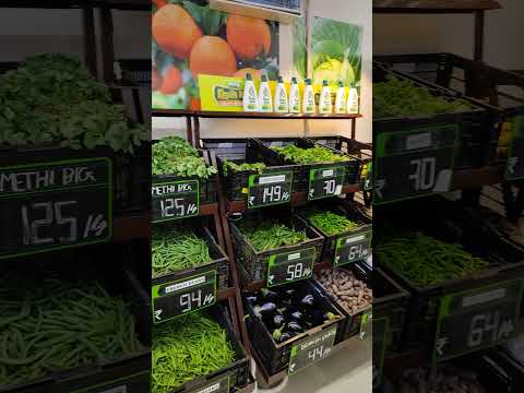 Fresh green vegetables fruits at Reliance smart, Gaurav path,