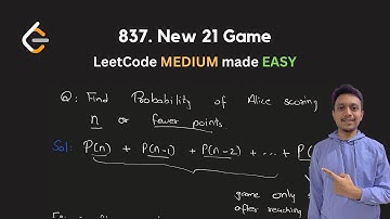 837. New 21 Game | Probability + DP | LeetCode Daily Challenge