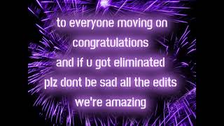 My 600 subs edit comp round 2 results