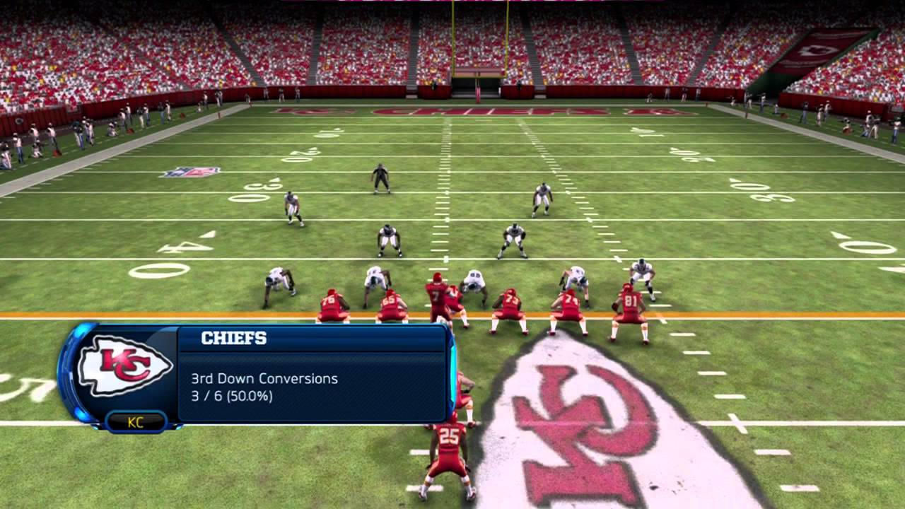 Madden NFL 13 Eagles @ Chiefs HD (2nd Half, 8:00PM Overcast)