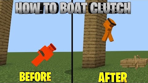 How To Boat Clutch In MCPE / Easy Tutorial