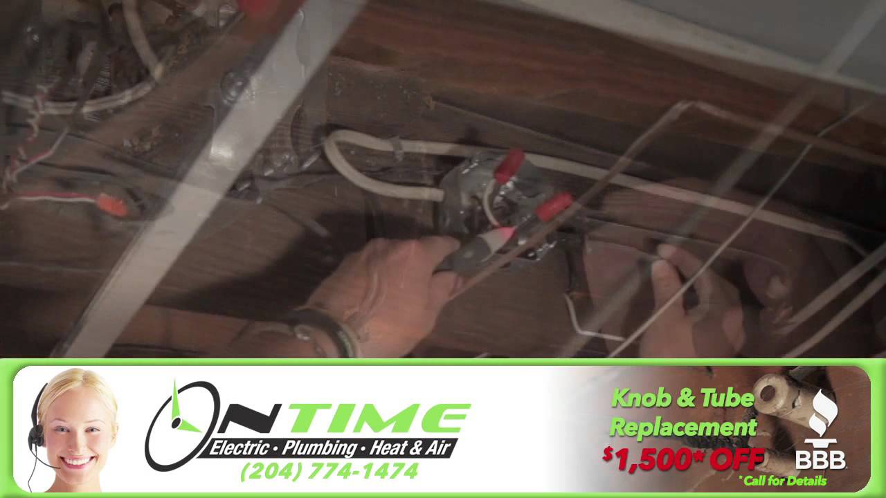 Winnipeg Knob and Tube Removal with On Time Group YouTube