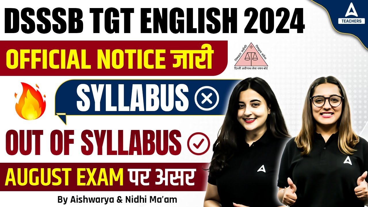 DSSSB TGT Vacancy 2024 DSSSB TGT English Syllabus 2024 YouTube dsssb-tgt-vacancy-2024-dsssb-tgt-english-syllabus-2024-youtube