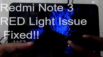 red light fix redmi note 3