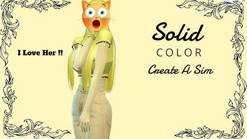 CAS One Color Challenge // The Sims 4