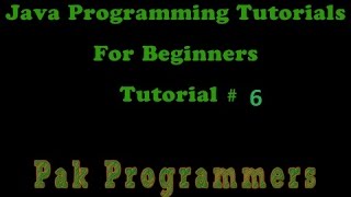 Java Urdu Programming Tutorial 6 Building a Basic Calculator