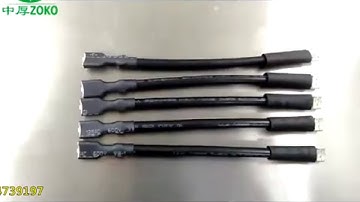 Automatic cable both sides crimping and heating shrink tube insertion machine