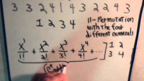 Permutations & Exponential Generating Functions: Example #6