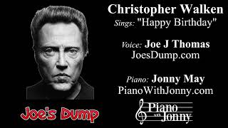 Christopher Walken sings Happy Birthday