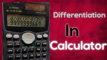 differentiation in calculator  fx-991MS #differentiation