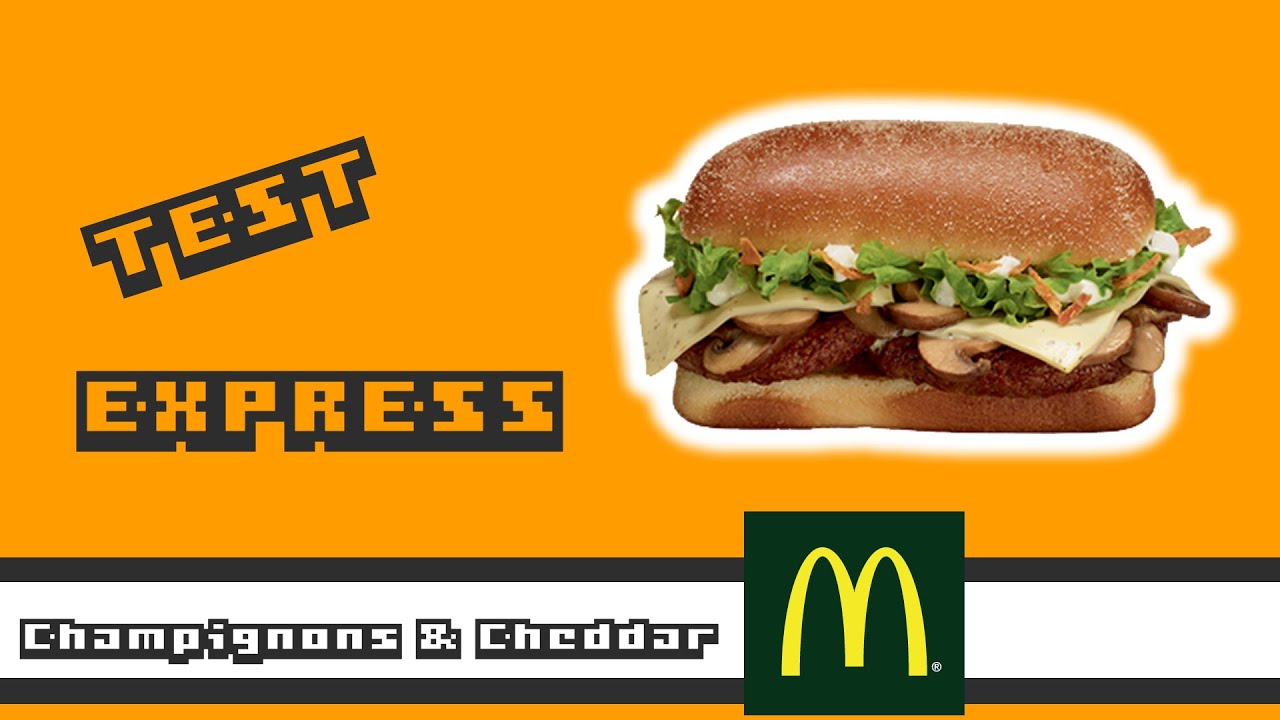 Champignons & Cheddar Fondu - McDonald's - Test Express - YouTube