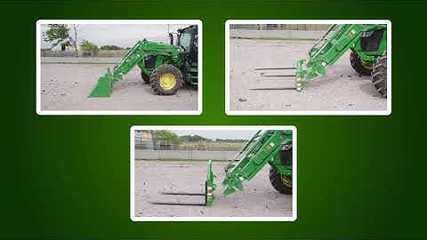 How to change global loader carrier attachments | John Deere Tips Notebook