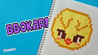 CÓMO DIBUJAR A BBOKARI / SKZOO de STRAY KIDS paso a paso en PIXEL ART - PIXELADOS