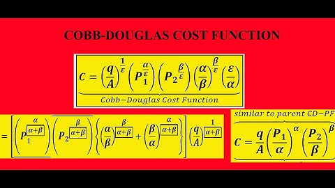 Cobb-Douglas Cost Function