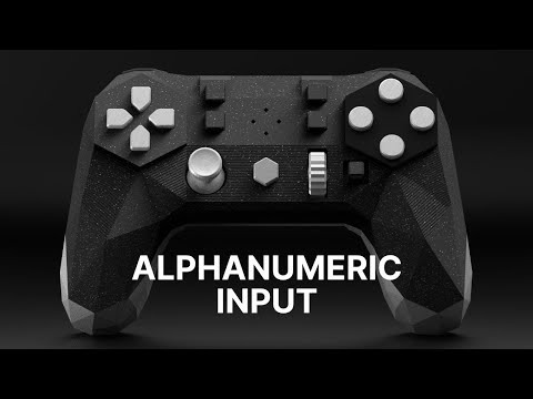 Alpakka controller: Alphanumeric input
