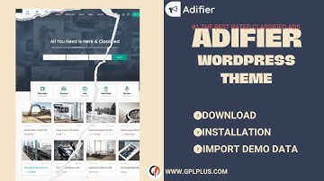 Adifier – Classified Ads WordPress Theme Download, Installation and Import Demo Data