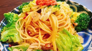 明太ペペロンチーノ｜こっタソの自由気ままに【Kottaso Recipe】さんのレシピ書き起こし