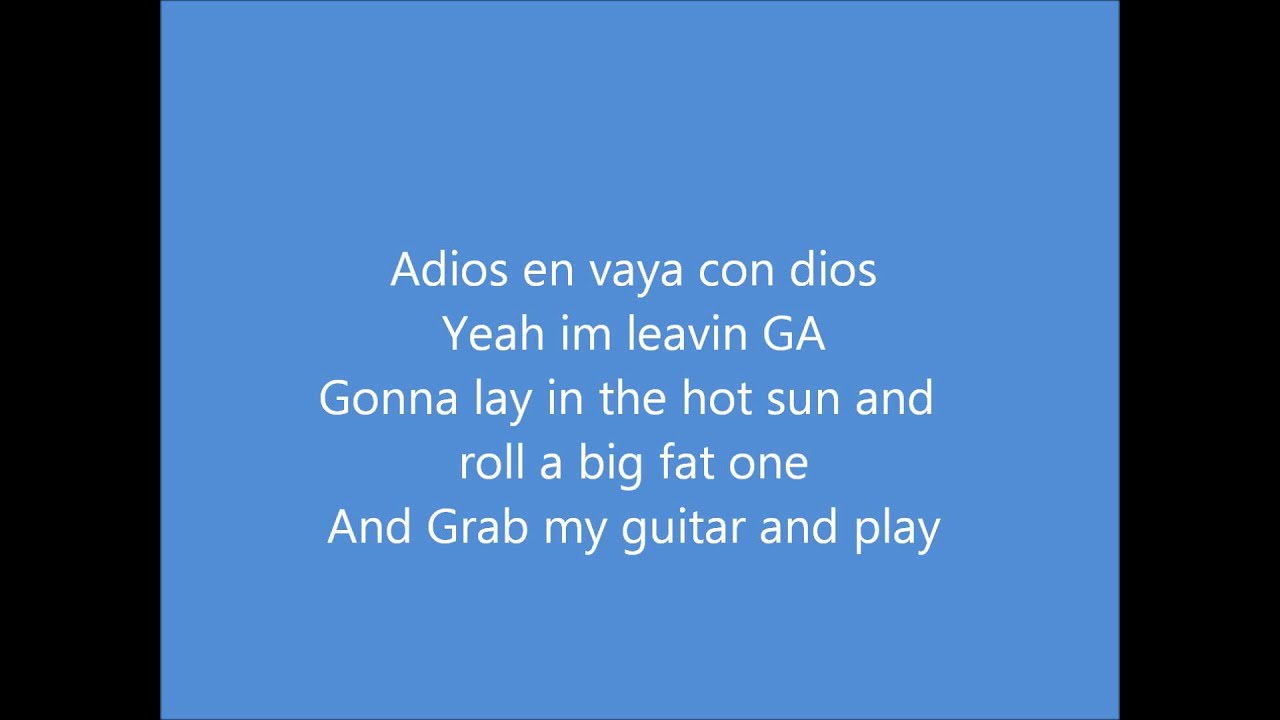 Toes Zac Brown Band *lyrics on