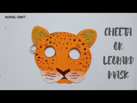 Cheeta mask/ Leopard mask/ School Craft/