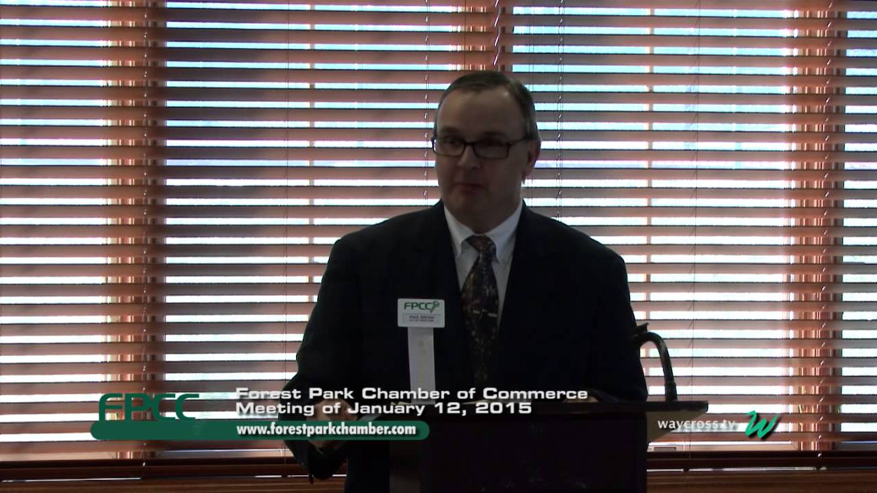 Forest Park Chamber of Commerce Meeting of January 12, 2015 football score