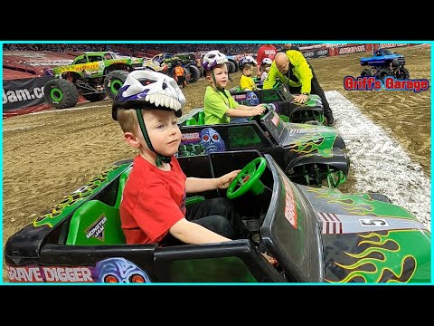 RACING A REAL MONSTER TRUCK! Monster Jam VIP Experience | ft Monster Jam Highlights